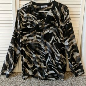 Calvin Klein button up blouse